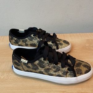 Keds x Kate Spade Kickstart Jr Leopard Print Sneakers - New